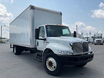 International MV607 Box Truck - 220HP, 6 Speed Automatic, Roll up Door