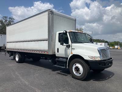 International MV607 Box Truck - 220HP, 6 Speed Automatic, Roll up Door