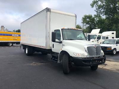 International MV607 Box Truck - 220HP, 7 Speed Automatic, Roll up Door