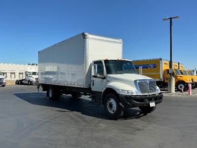 International MV607 Box Truck - 220HP, 6 Speed Automatic, Roll up Door