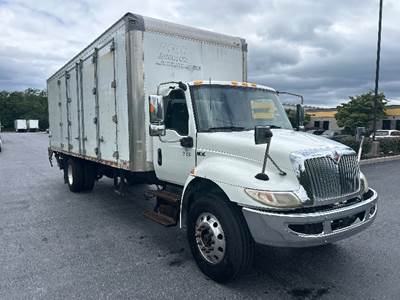 International MV607 Box Truck - 240HP, 6 Speed Automatic, Roll up Door
