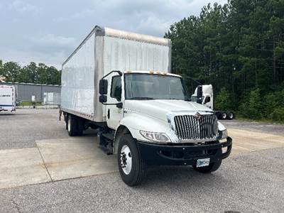 International MV607 Box Truck - 220HP, 6 Speed Automatic, Roll up Door