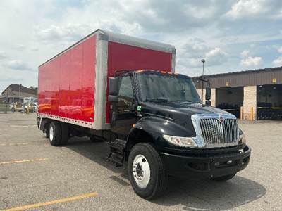 International MV607 Box Truck - 270HP, 6 Speed Automatic, Roll up Door