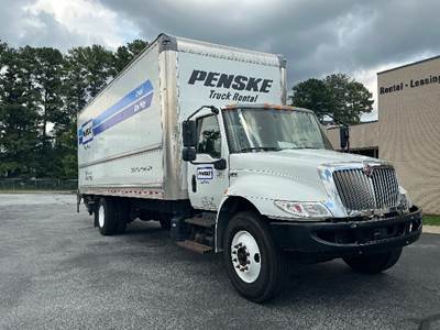 International MV607 Box Truck - 220HP, 6 Speed Automatic, Roll up Door