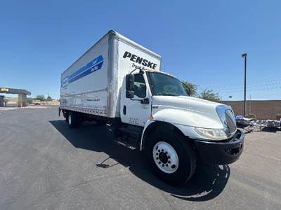 International MV607 Box Truck - 220HP, 6 Speed Automatic, Roll up Door