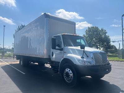 International MV607 Box Truck - 220HP, 6 Speed Automatic, Roll up Door