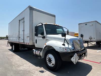 International MV607 Box Truck - 220HP, 6 Speed Automatic, Roll up Door