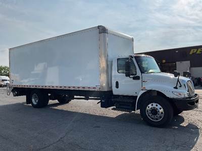 International MV607 Box Truck - 240HP, 7 Speed Automatic, Roll up Door