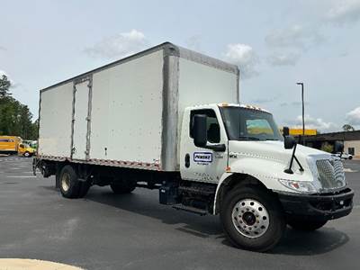 International MV607 Box Truck - 260HP, 6 Speed Automatic, Roll up Door