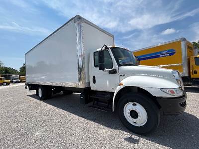 International MV607 Box Truck - 240HP, 6 Speed Automatic, Roll up Door