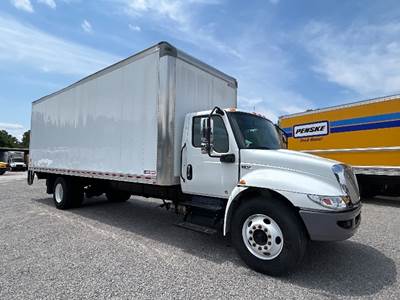 International MV607 Box Truck - 280HP, 6 Speed Automatic, Roll up Door