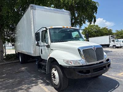 International MV607 Box Truck - 220HP, 6 Speed Automatic, Roll up Door