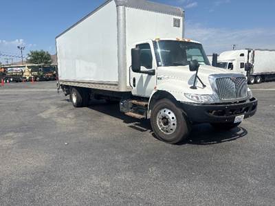 International MV607 Box Truck - 220HP, 6 Speed Automatic, Roll up Door