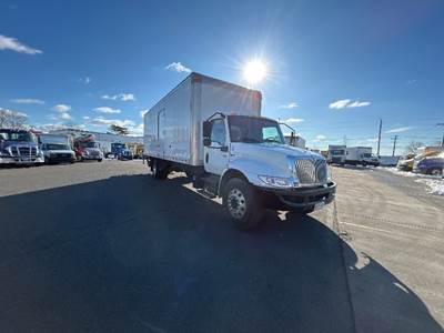 International MV607 Box Truck - 220HP, 6 Speed Automatic, Roll up Door