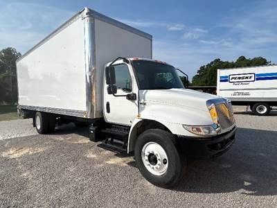 International MV607 Box Truck - 240HP, 6 Speed Automatic, Roll up Door