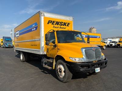 International MV607 Box Truck - 220HP, 6 Speed Automatic, Roll up Door