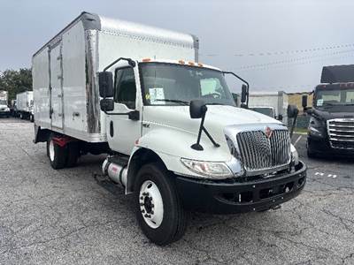 International MV607 Box Truck - 240HP, 6 Speed Automatic, Roll up Door