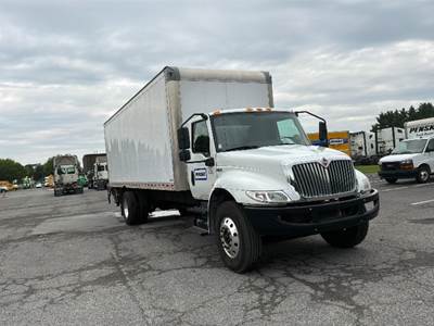 International MV607 Box Truck - 220HP, 7 Speed Automatic, Roll up Door