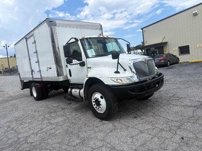 International MV607 Box Truck - 240HP, 6 Speed Automatic, Roll up Door