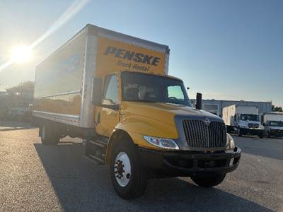 International MV607 Box Truck - 220HP, 6 Speed Automatic, Roll up Door