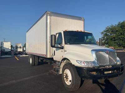 International MV607 Box Truck - 220HP, 6 Speed Automatic, Roll up Door