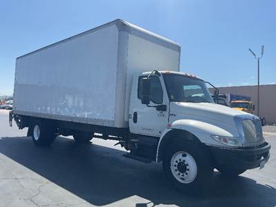 International MV607 Box Truck - 220HP, 7 Speed Automatic, Roll up Door