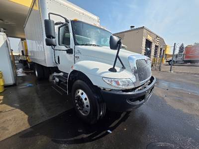 International MV607 Box Truck - 220HP, 6 Speed Automatic, Roll up Door