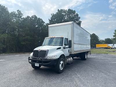 International MV607 Box Truck - 220HP, 6 Speed Automatic, Roll up Door