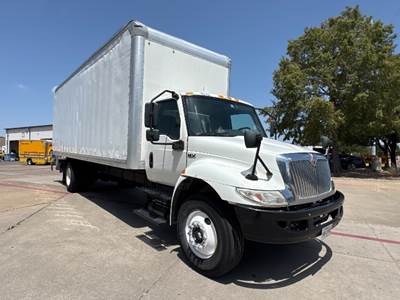International MV607 Box Truck - 220HP, 6 Speed Automatic, Roll up Door