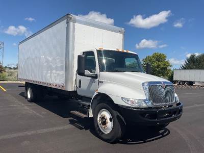 International MV607 Box Truck - 220HP, 6 Speed Automatic, Roll up Door
