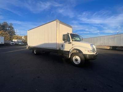 International MV607 Box Truck - 220HP, 6 Speed Automatic, Roll up Door