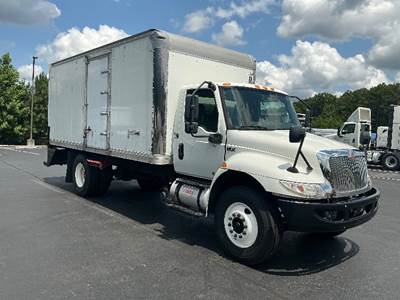 International MV607 Box Truck - 240HP, 6 Speed Automatic, Roll up Door