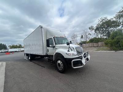 International MV607 Box Truck - 260HP, 6 Speed Automatic, Roll up Door