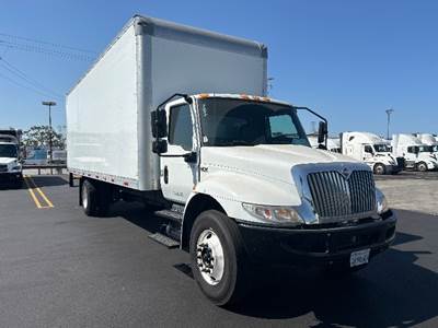 International MV607 Box Truck - 220HP, 6 Speed Automatic, Roll up Door