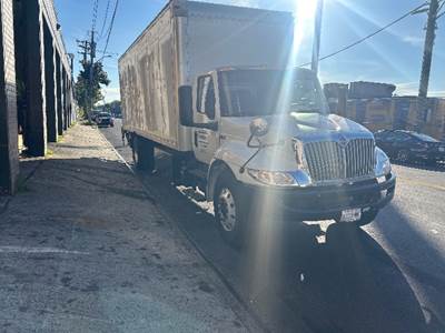 International MV607 Box Truck - 220HP, 6 Speed Automatic, Roll up Door
