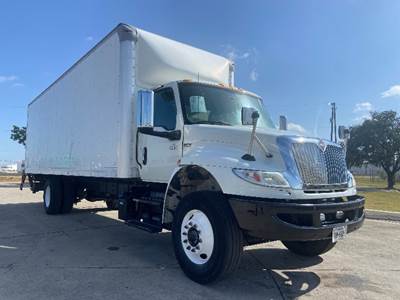 International MV607 Box Truck - 240HP, 6 Speed Automatic, Roll up Door