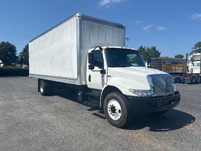 International MV607 Box Truck - 220HP, 6 Speed Automatic, Roll up Door