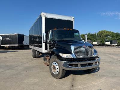 International MV607 Box Truck - 220HP, 6 Speed Automatic, Roll up Door