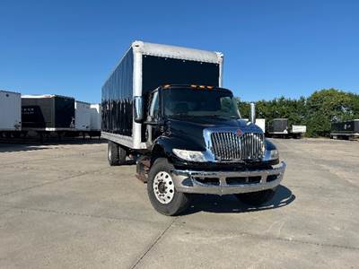 International MV607 Box Truck - 220HP, 6 Speed Automatic, Roll up Door