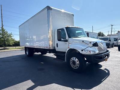 International MV607 Box Truck - 220HP, 6 Speed Automatic, Roll up Door