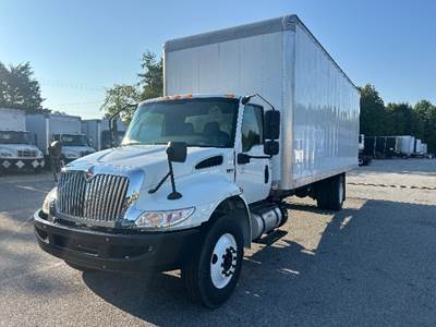 International MV607 Box Truck - 220HP, 6 Speed Automatic, Roll up Door