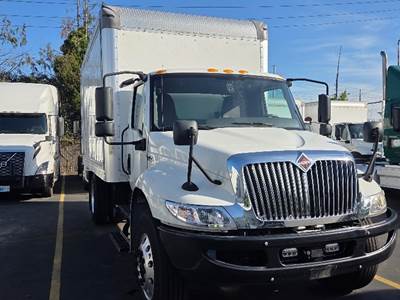 International MV607 Box Truck - 220HP, 6 Speed Automatic, Roll up Door