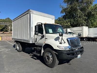 International MV607 Box Truck - 220HP, 6 Speed Automatic, Roll up Door