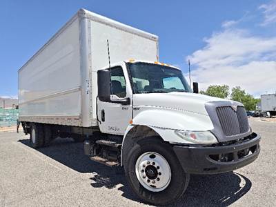 International MV607 Box Truck - 220HP, 6 Speed Automatic, Roll up Door