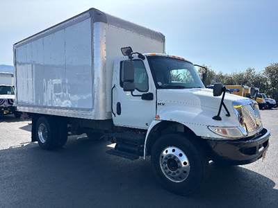 International MV607 Box Truck - 220HP, 6 Speed Automatic, Roll up Door