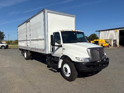 International MV607 Box Truck - 220HP, 6 Speed Automatic, Roll up Door
