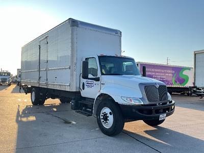 International MV607 Box Truck - 220HP, 6 Speed Automatic, Roll up Door