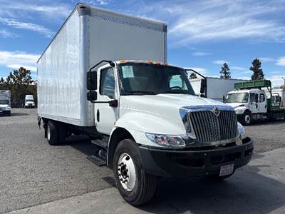 International MV607 Box Truck - 220HP, 6 Speed Automatic, Roll up Door