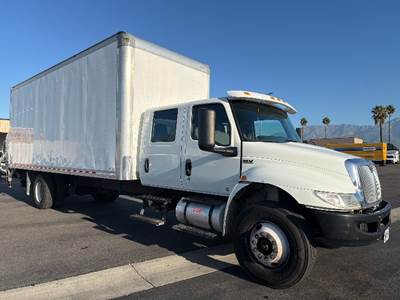 International MV607 Box Truck - 240HP, 6 Speed Automatic, Roll up Door