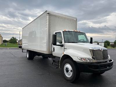 International MV607 Box Truck - 240HP, 6 Speed Automatic, Roll up Door